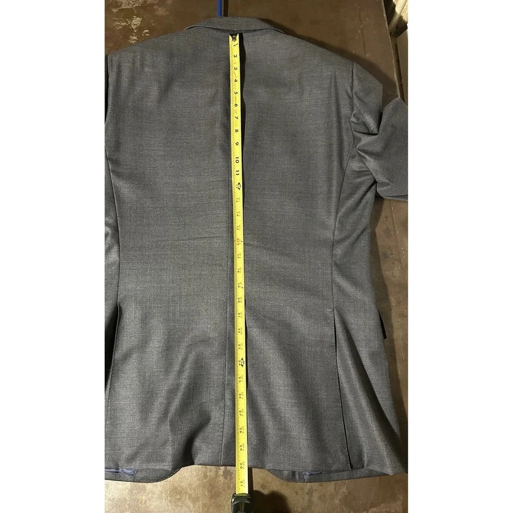 Suitsupply Lazio 2pc Suit Grey Wool Vitale Barberis Canonico 42R Slim 34x31